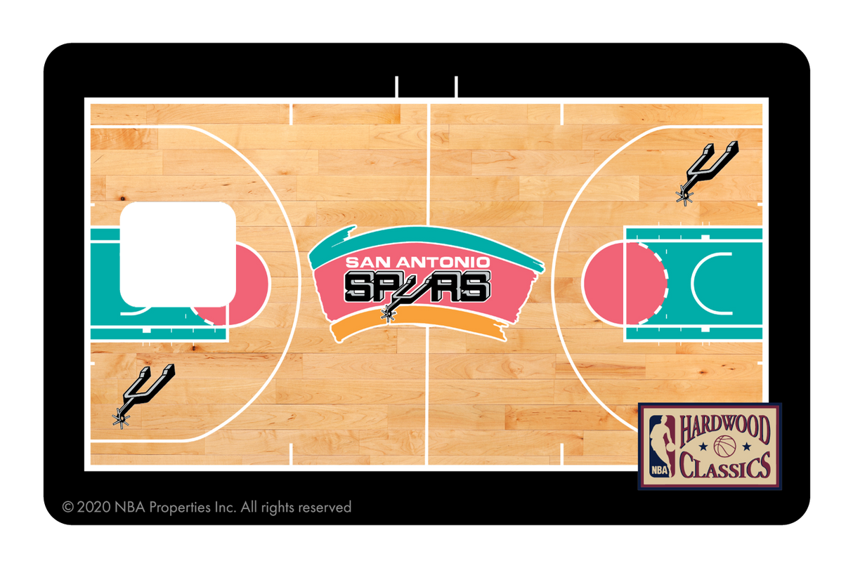 San Antonio Spurs: Retro Courtside Hardwood Classics - Card Covers - NBALAB - CUCU Covers