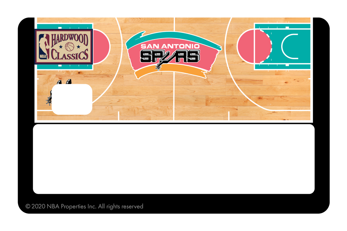 San Antonio Spurs: Retro Courtside Hardwood Classics - Card Covers - NBALAB - CUCU Covers