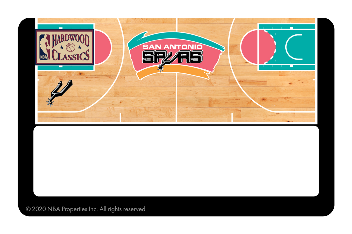 San Antonio Spurs: Retro Courtside Hardwood Classics - Card Covers - NBALAB - CUCU Covers