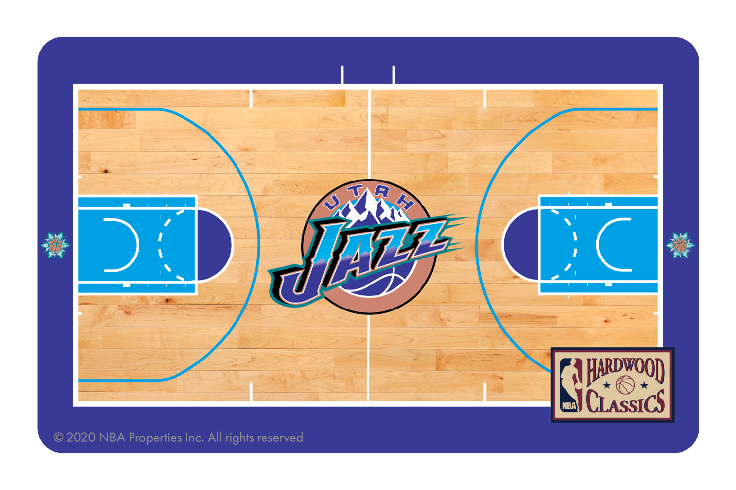 Credit Debit Card Skins | Cucu Covers - Customize Any Bank Card - Indiana Pacers: Uptempo Hardwood Classics Half Cover / Large Chip
