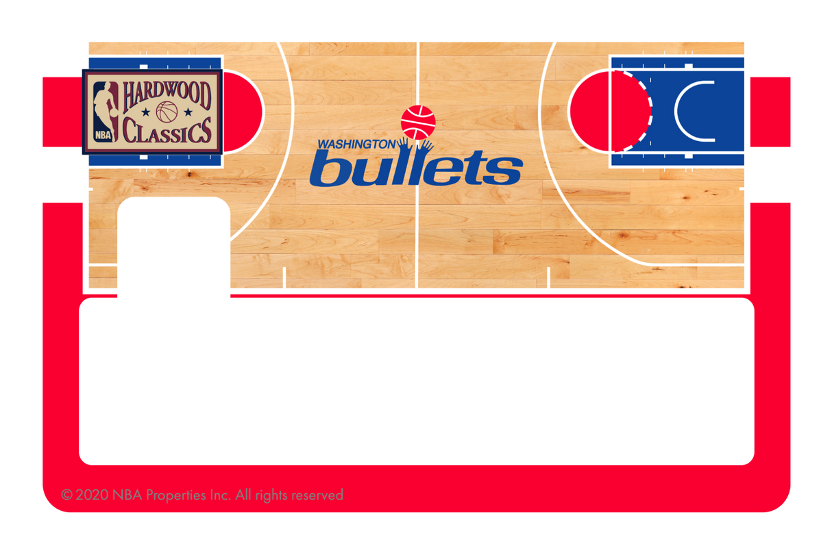 Washington Wizards: Retro Courtside Hardwood Classics - Card Covers - NBALAB - CUCU Covers