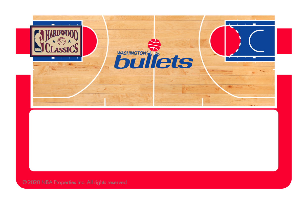 Washington Wizards: Retro Courtside Hardwood Classics - Card Covers - NBALAB - CUCU Covers