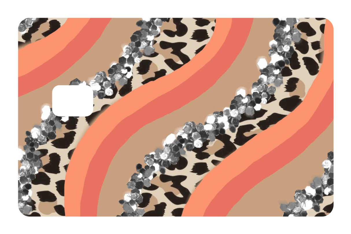 Orange Cheetah Glitter - Card Covers - Originals - CUCU Covers