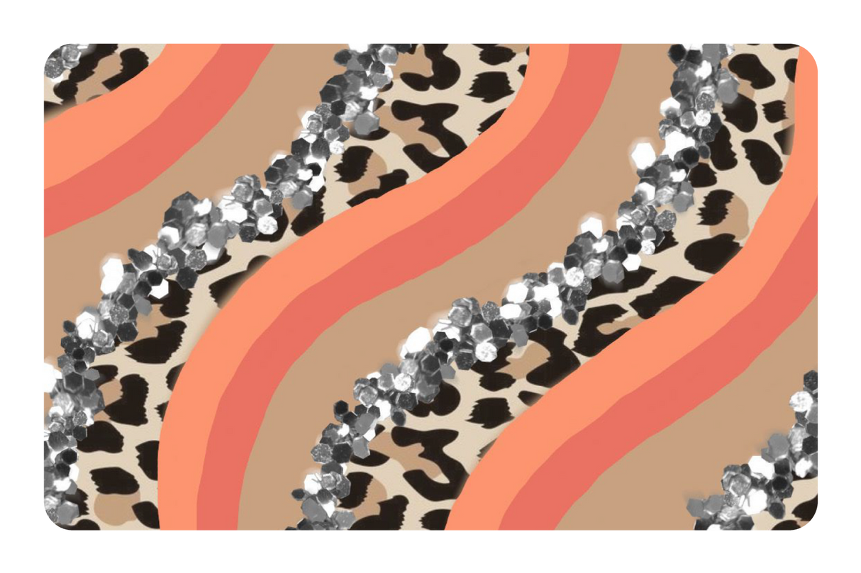 Orange Cheetah Glitter - Card Covers - Originals - CUCU Covers