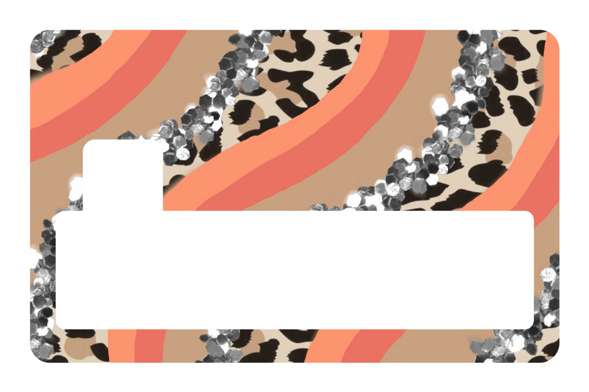 Orange Cheetah Glitter - Card Covers - Originals - CUCU Covers