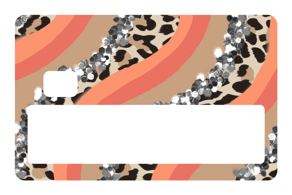 Orange Cheetah Glitter - Card Covers - Originals - CUCU Covers