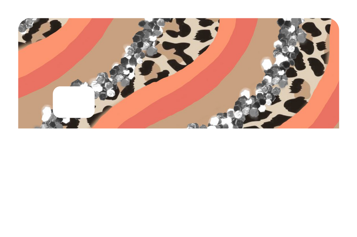 Orange Cheetah Glitter - Card Covers - Originals - CUCU Covers