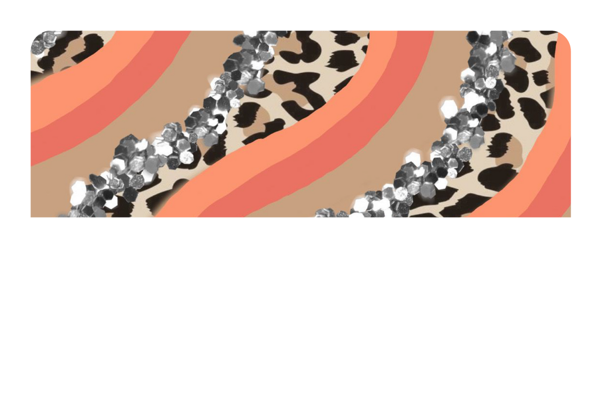 Orange Cheetah Glitter - Card Covers - Originals - CUCU Covers