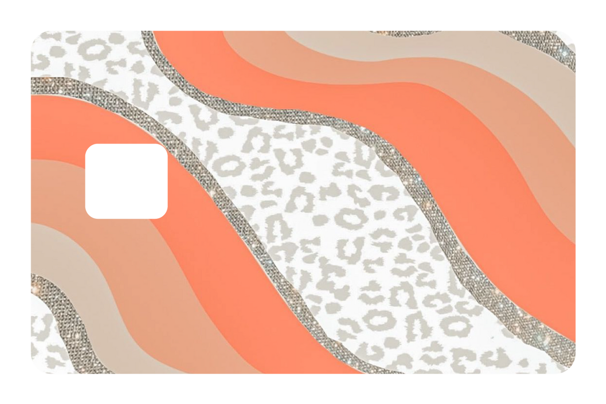 White Cheetah Glitter - Card Covers - Originals - CUCU Covers