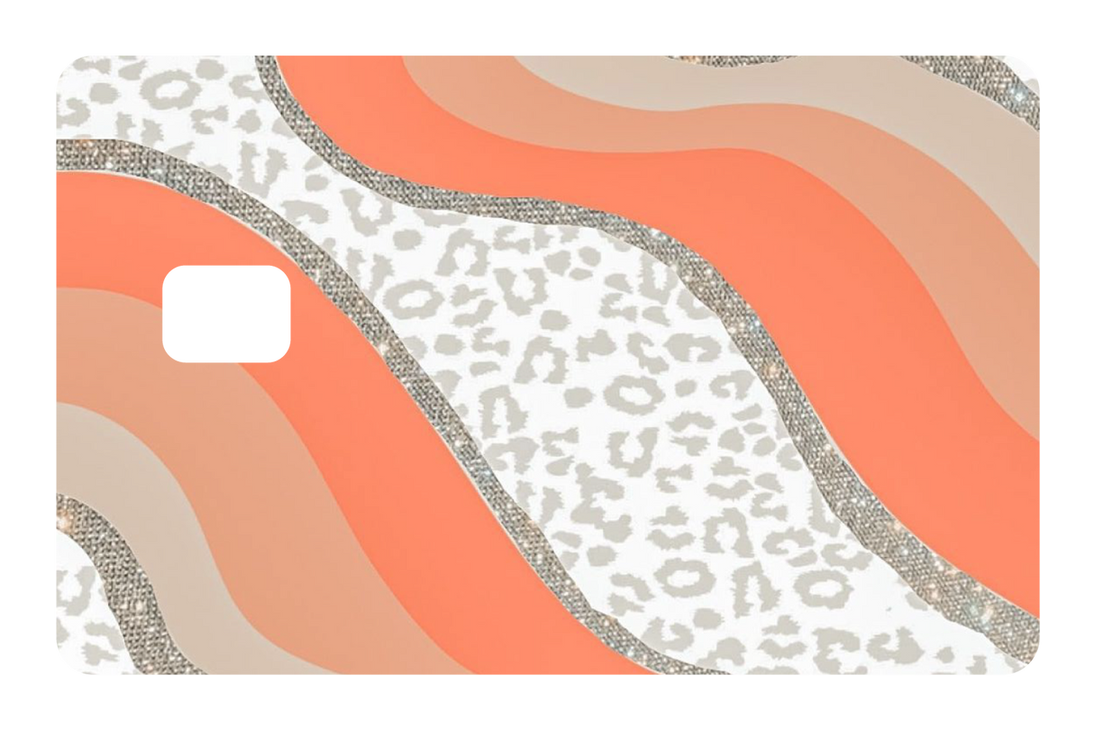 White Cheetah Glitter - Card Covers - Originals - CUCU Covers