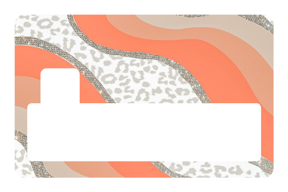 White Cheetah Glitter - Card Covers - Originals - CUCU Covers