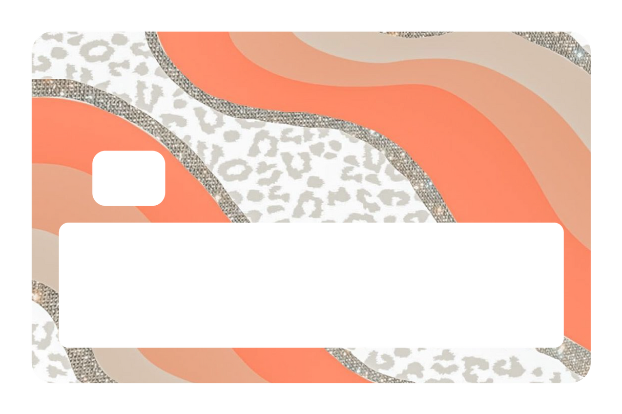 White Cheetah Glitter - Card Covers - Originals - CUCU Covers