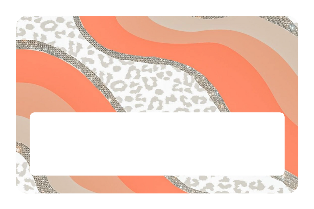 White Cheetah Glitter - Card Covers - Originals - CUCU Covers