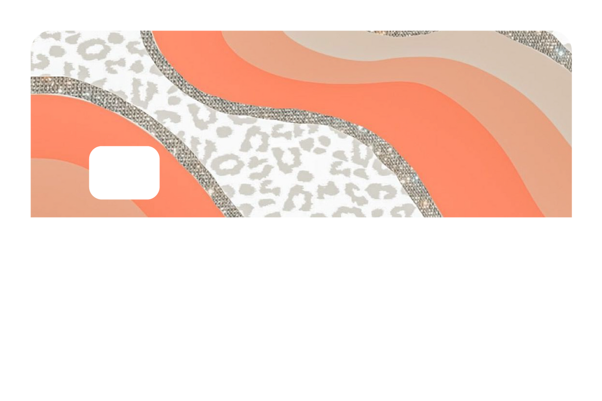 White Cheetah Glitter - Card Covers - Originals - CUCU Covers