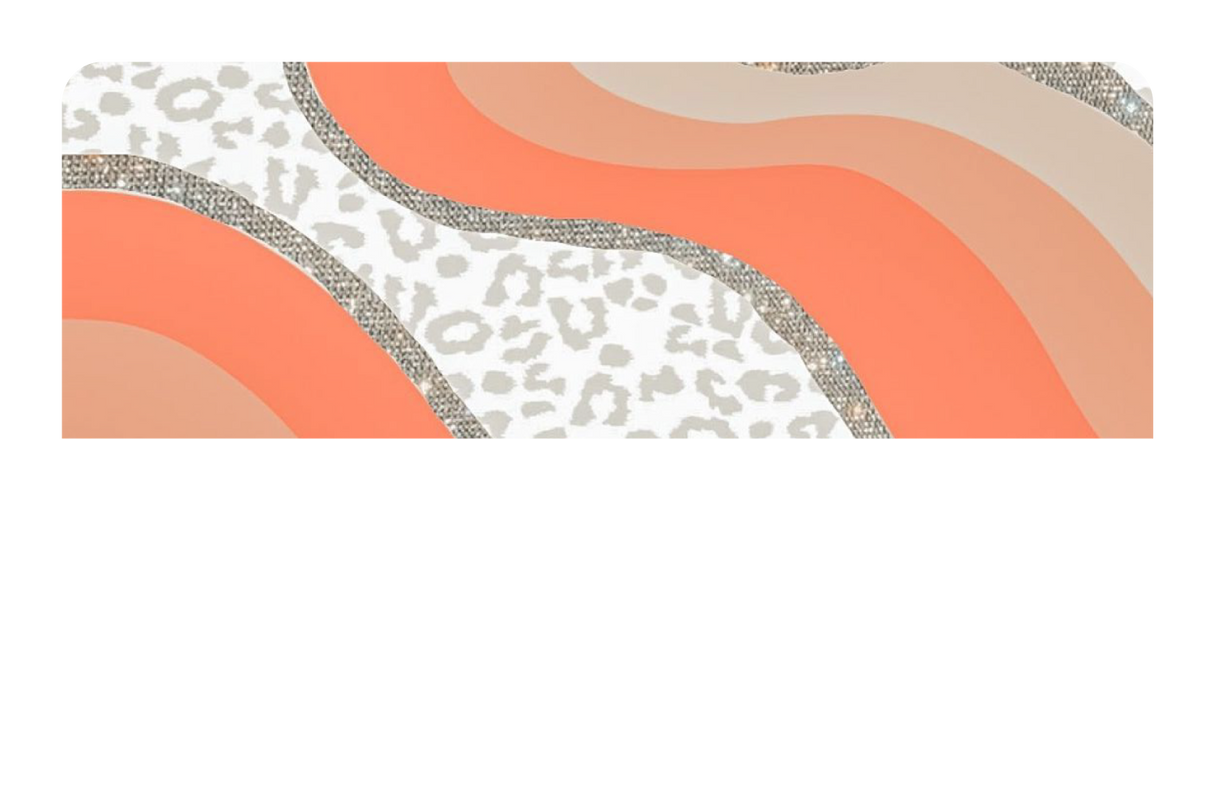 White Cheetah Glitter - Card Covers - Originals - CUCU Covers