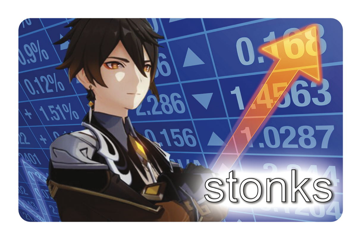 Zhongli Stonks - Card Covers - Originals - CUCU Covers