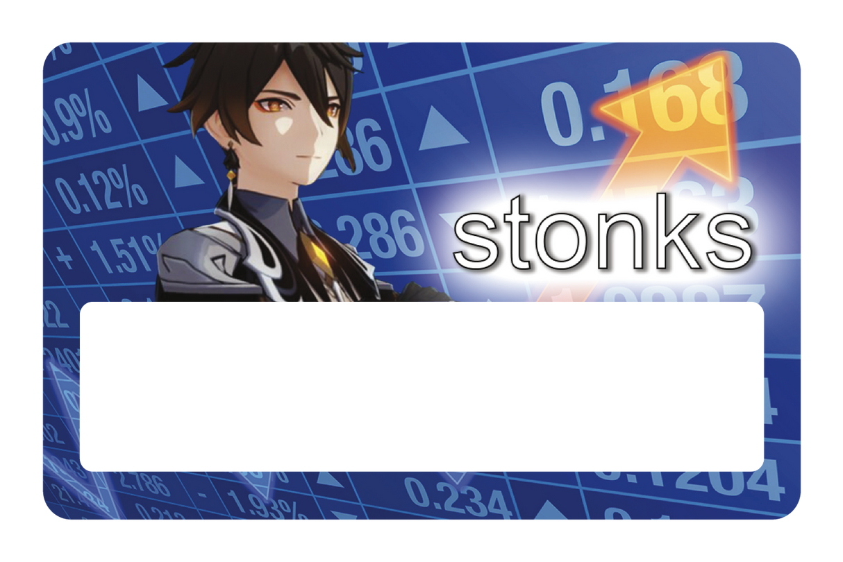 Zhongli Stonks - Card Covers - Originals - CUCU Covers