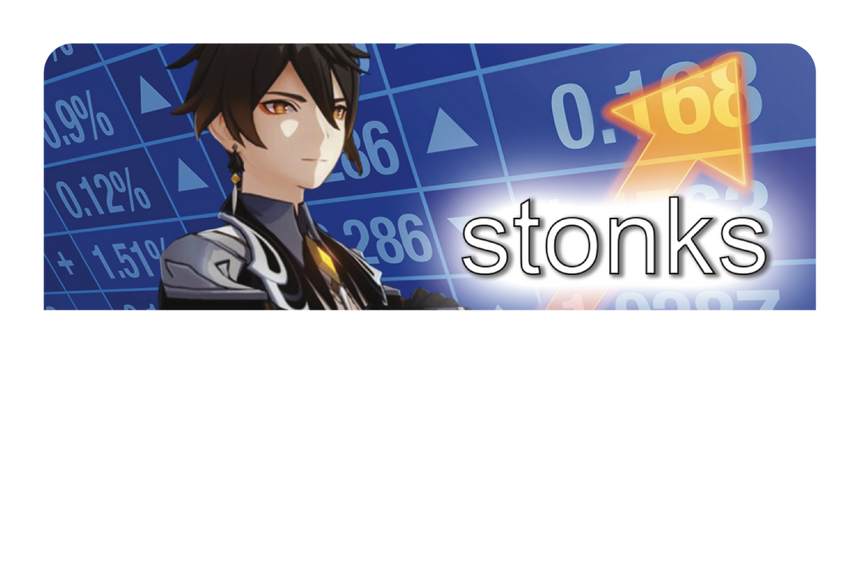 Zhongli Stonks - Card Covers - Originals - CUCU Covers