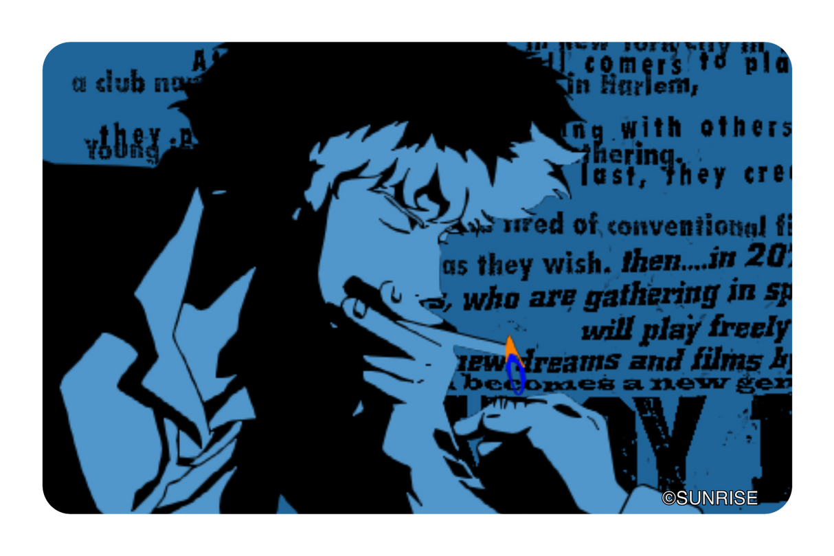 Spike in blue - Card Covers - Cowboy Bebop - CUCU Covers