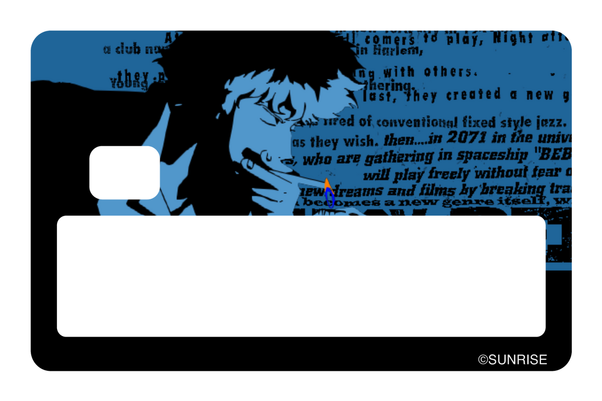 Spike in blue - Card Covers - Cowboy Bebop - CUCU Covers