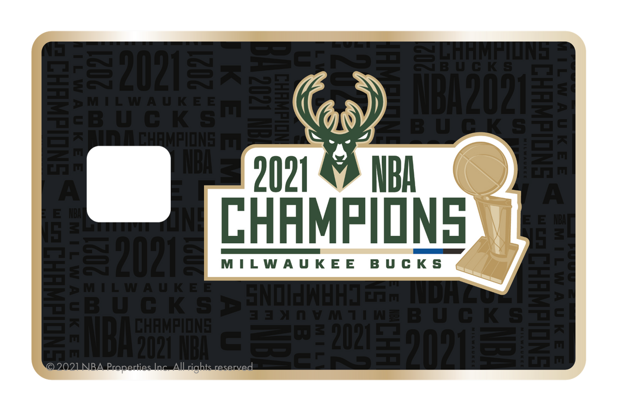 2021 NBA Champions: Milwaukee Bucks - Bucks in 6 - Card Covers - NBALAB - CUCU Covers