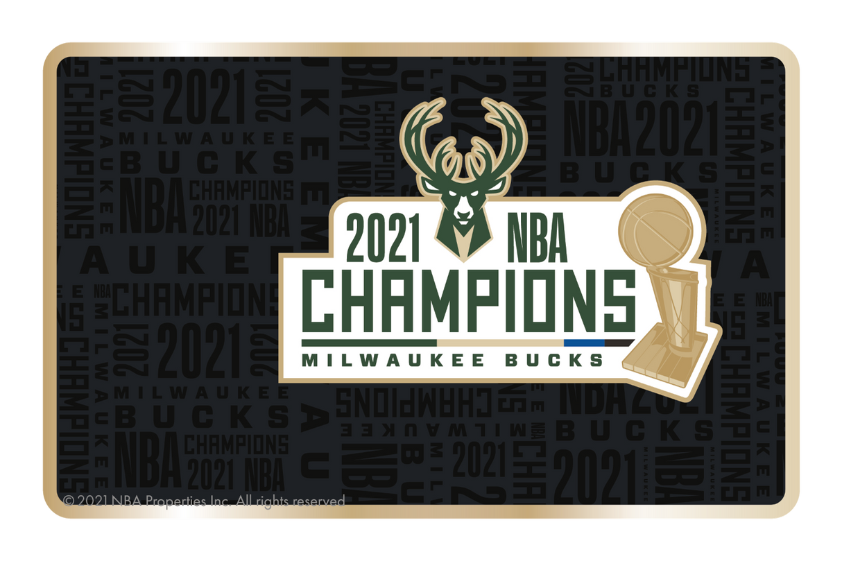 2021 NBA Champions: Milwaukee Bucks - Bucks in 6 - Card Covers - NBALAB - CUCU Covers