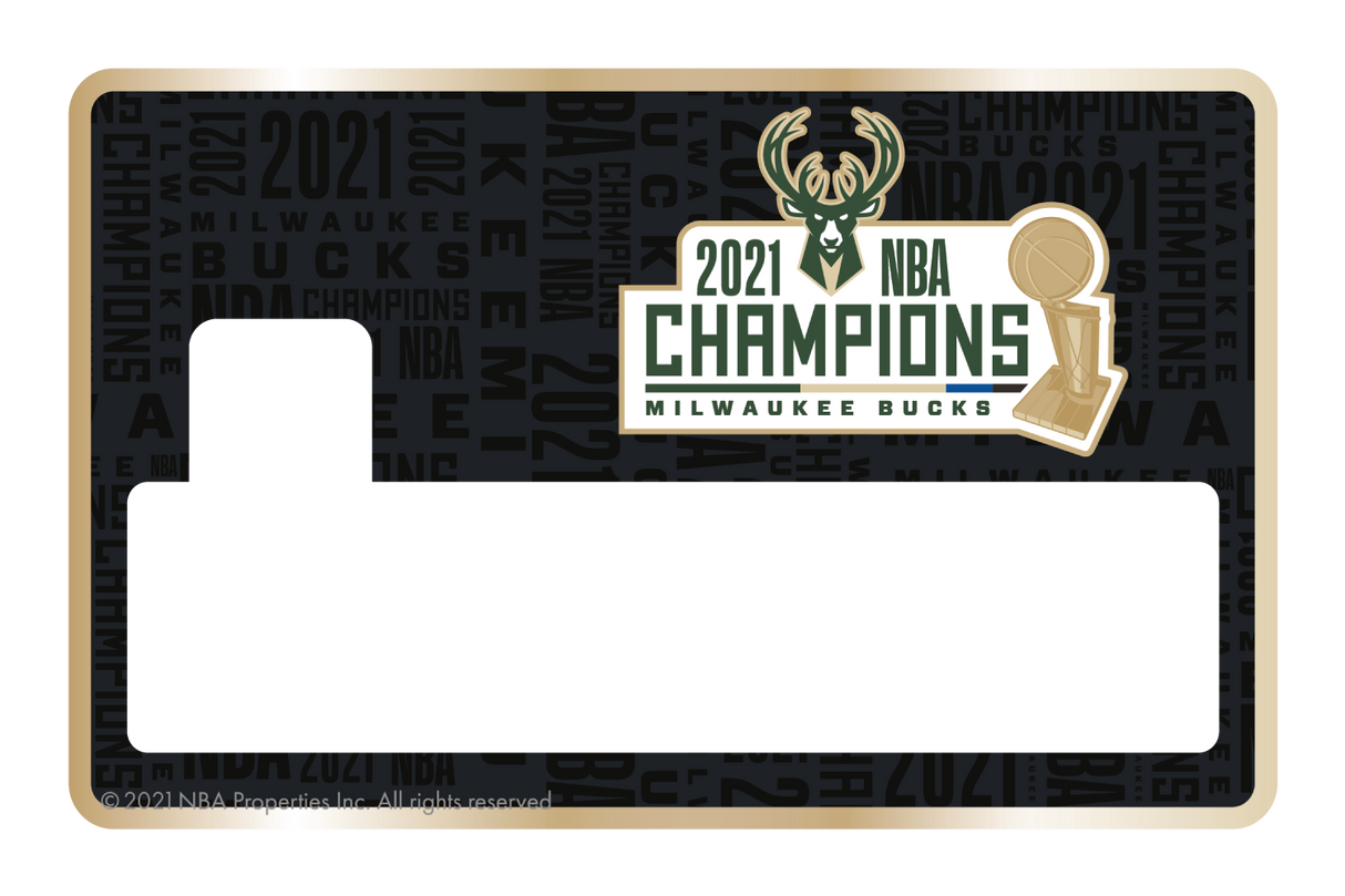 2021 NBA Champions: Milwaukee Bucks - Bucks in 6 - Card Covers - NBALAB - CUCU Covers