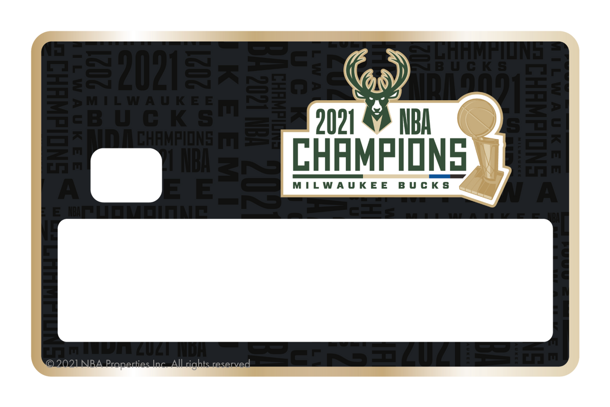 2021 NBA Champions: Milwaukee Bucks - Bucks in 6 - Card Covers - NBALAB - CUCU Covers