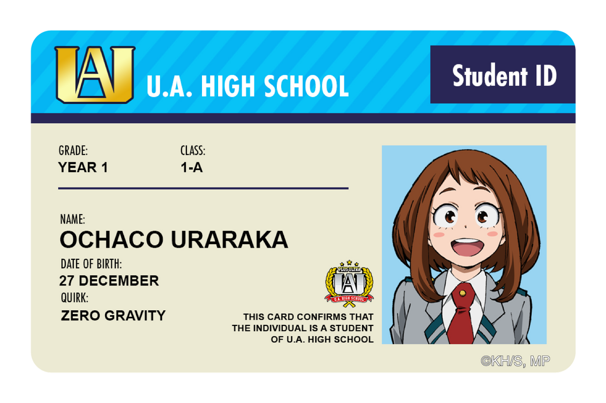 Student ID - Ochaco Uraraka – CUCU Covers