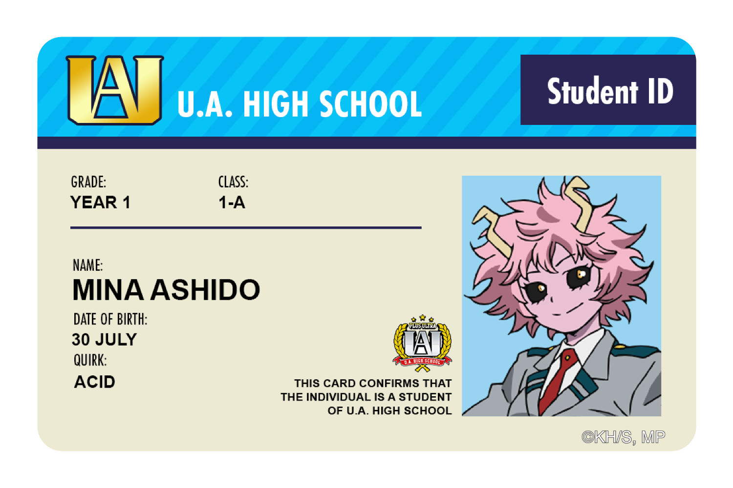 Student ID - Mina Ashido – CUCU Covers
