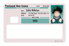 Hero License - Izuku Midoriya
