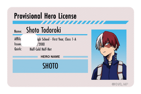 Hero License - Shoto Todoroki