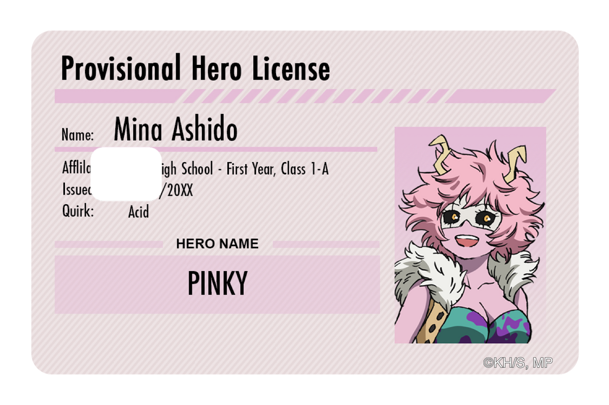 Hero License - Mina Ashido
