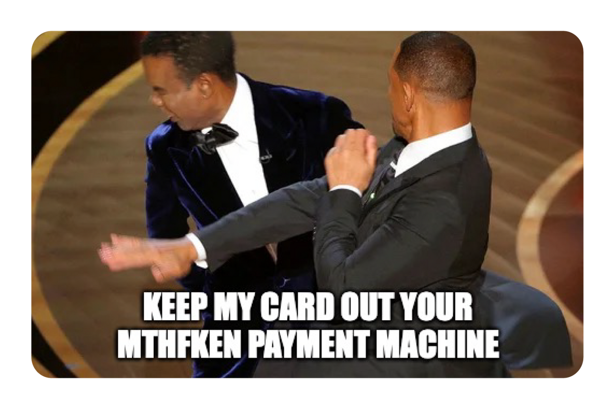 Keep my card out