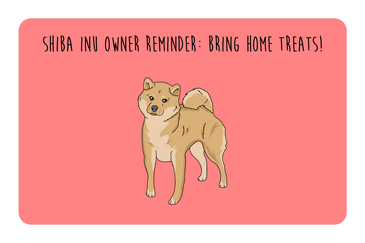 Shiba Inu owner reminder