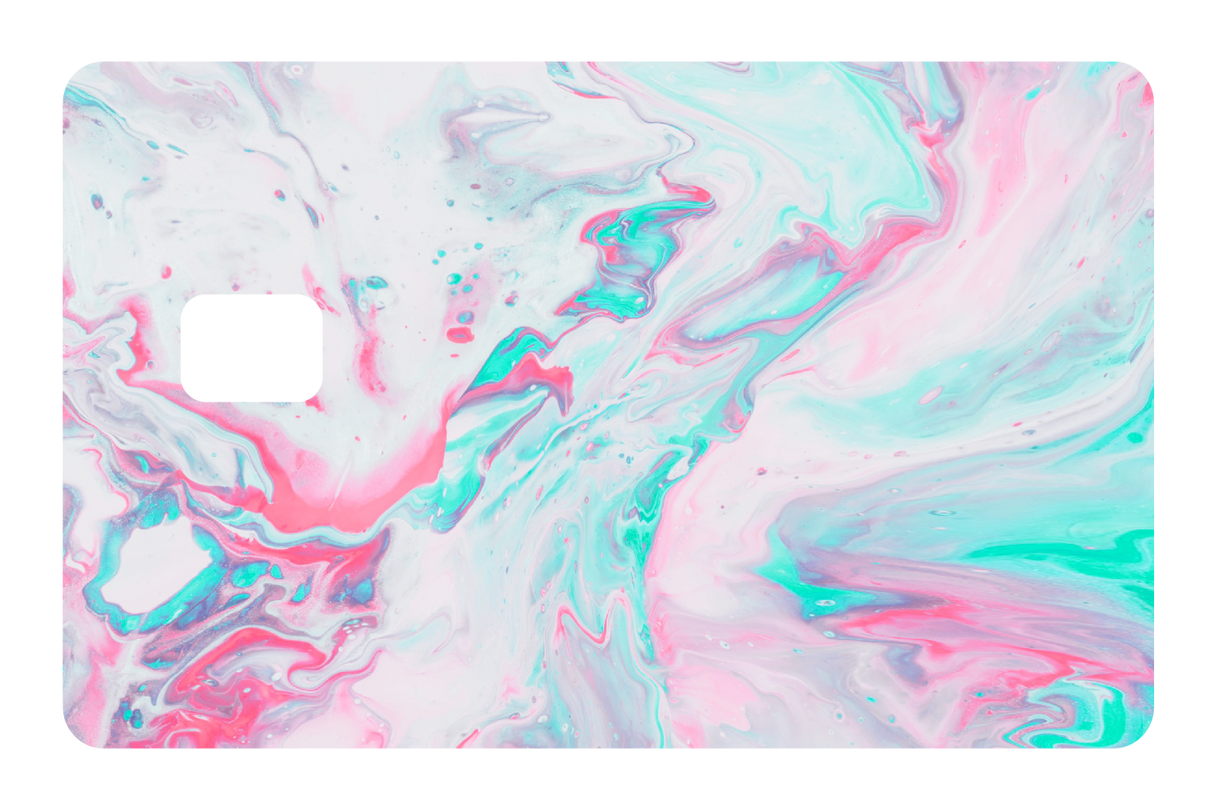 Abstract Paint Pink and Blue