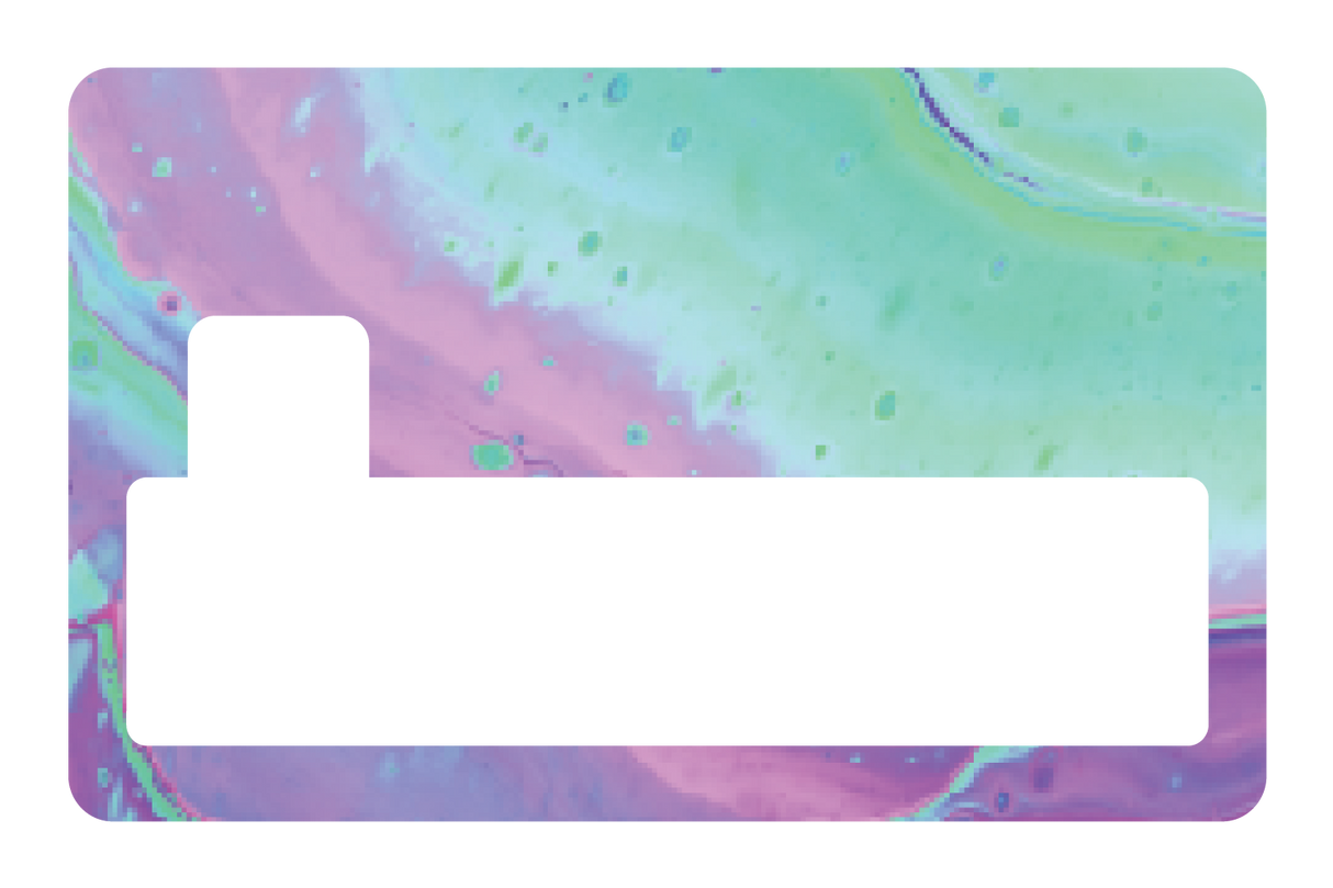 Abstract Paint Teal and Purple