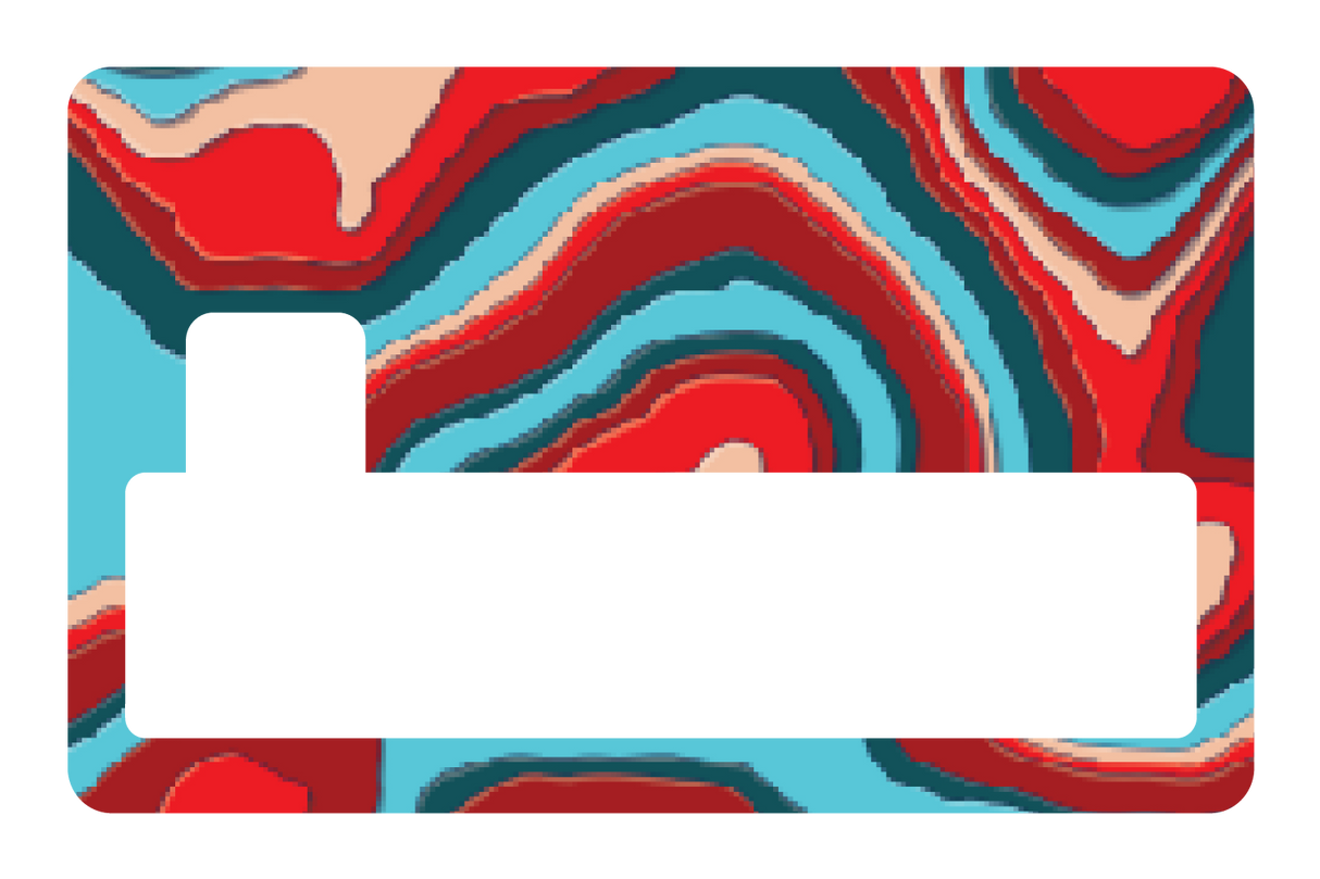 TopographyTeal and Red