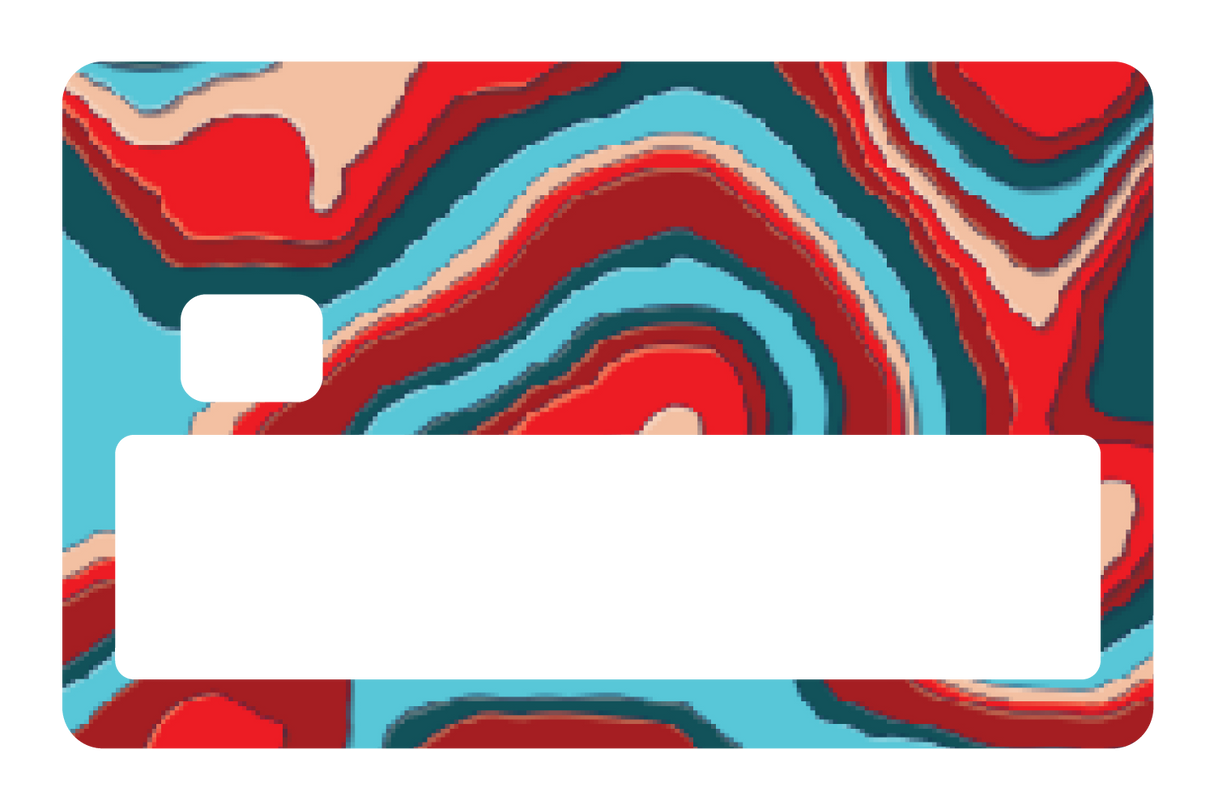 TopographyTeal and Red