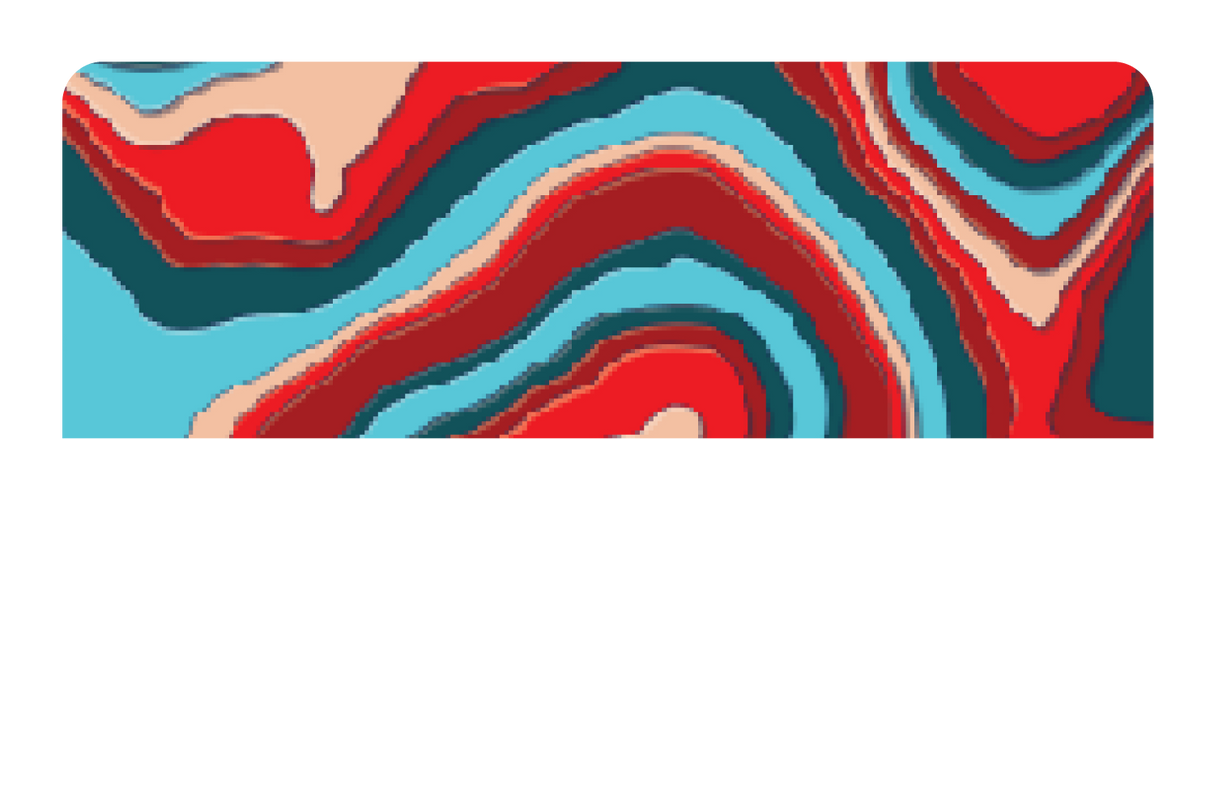 TopographyTeal and Red