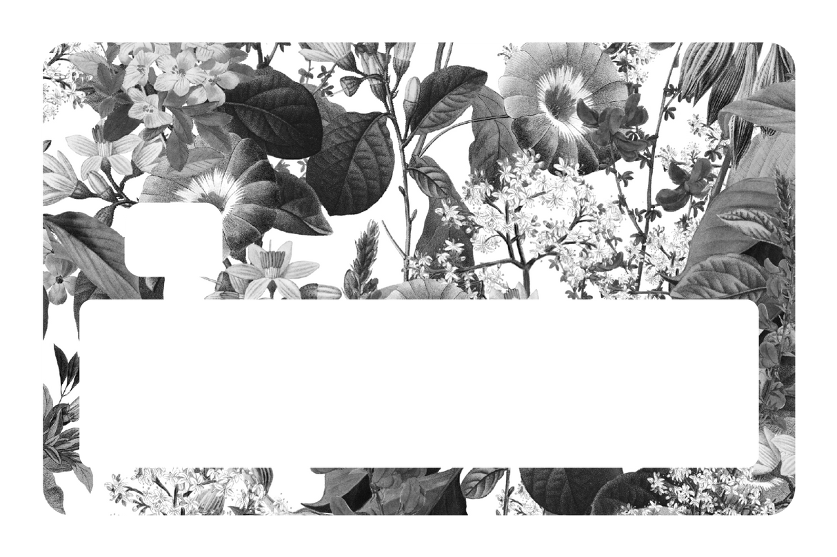 Black and White Floral