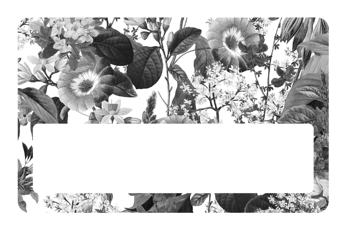 Black and White Floral