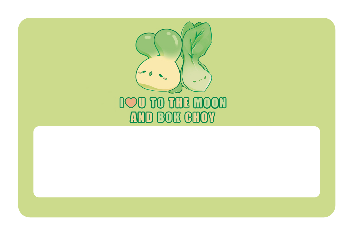 To the Moon and Bok Choy