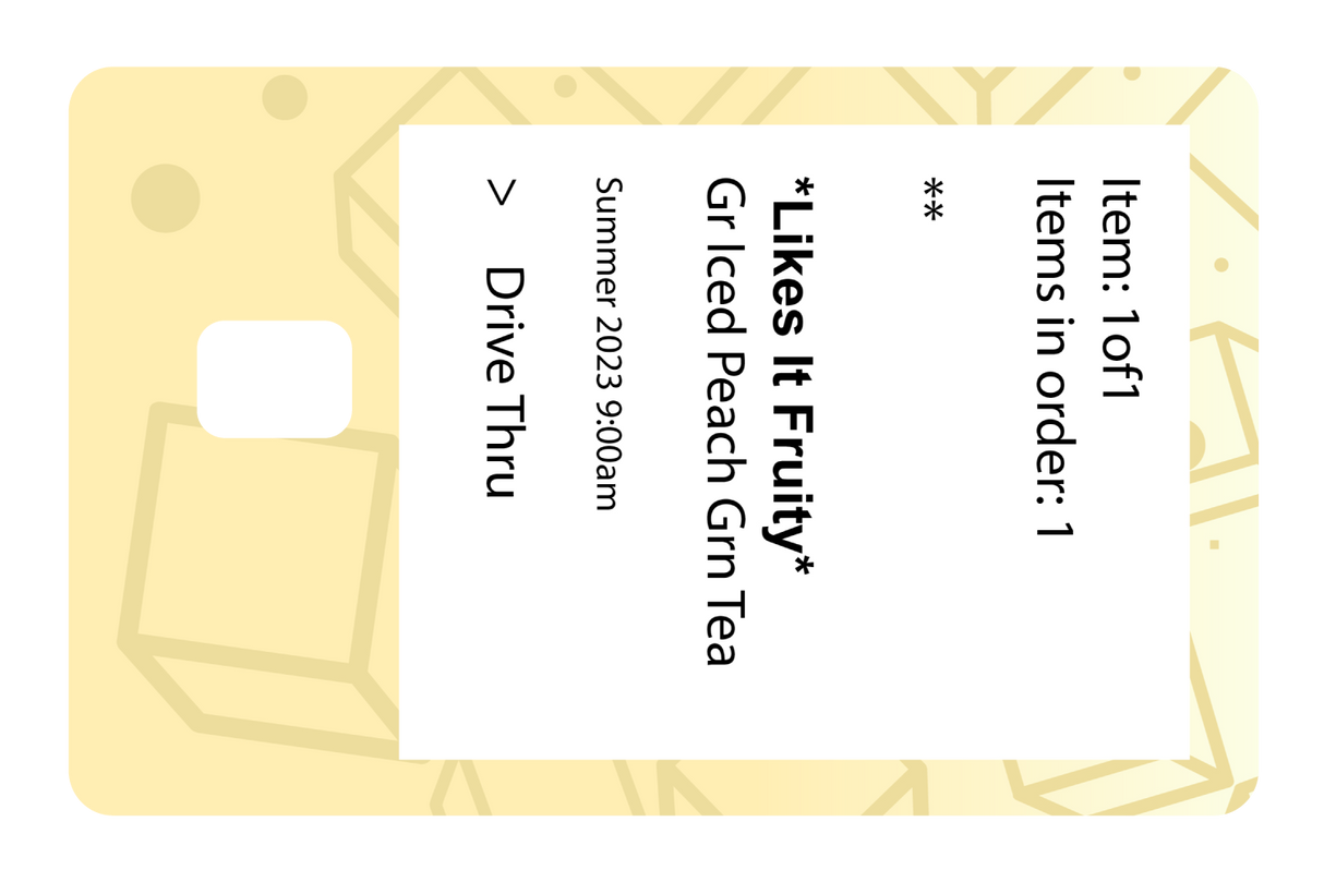 Iced Peach Green Tea