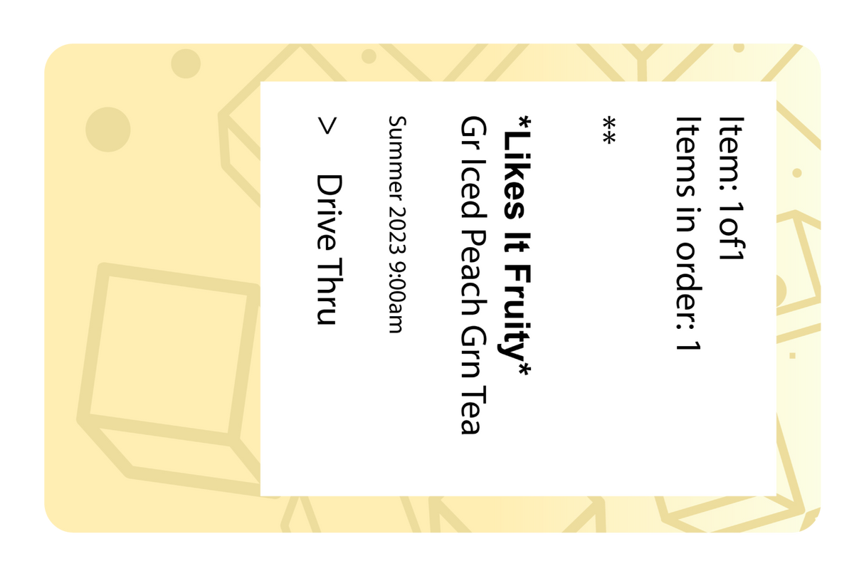 Iced Peach Green Tea