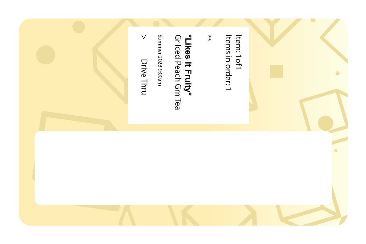 Iced Peach Green Tea