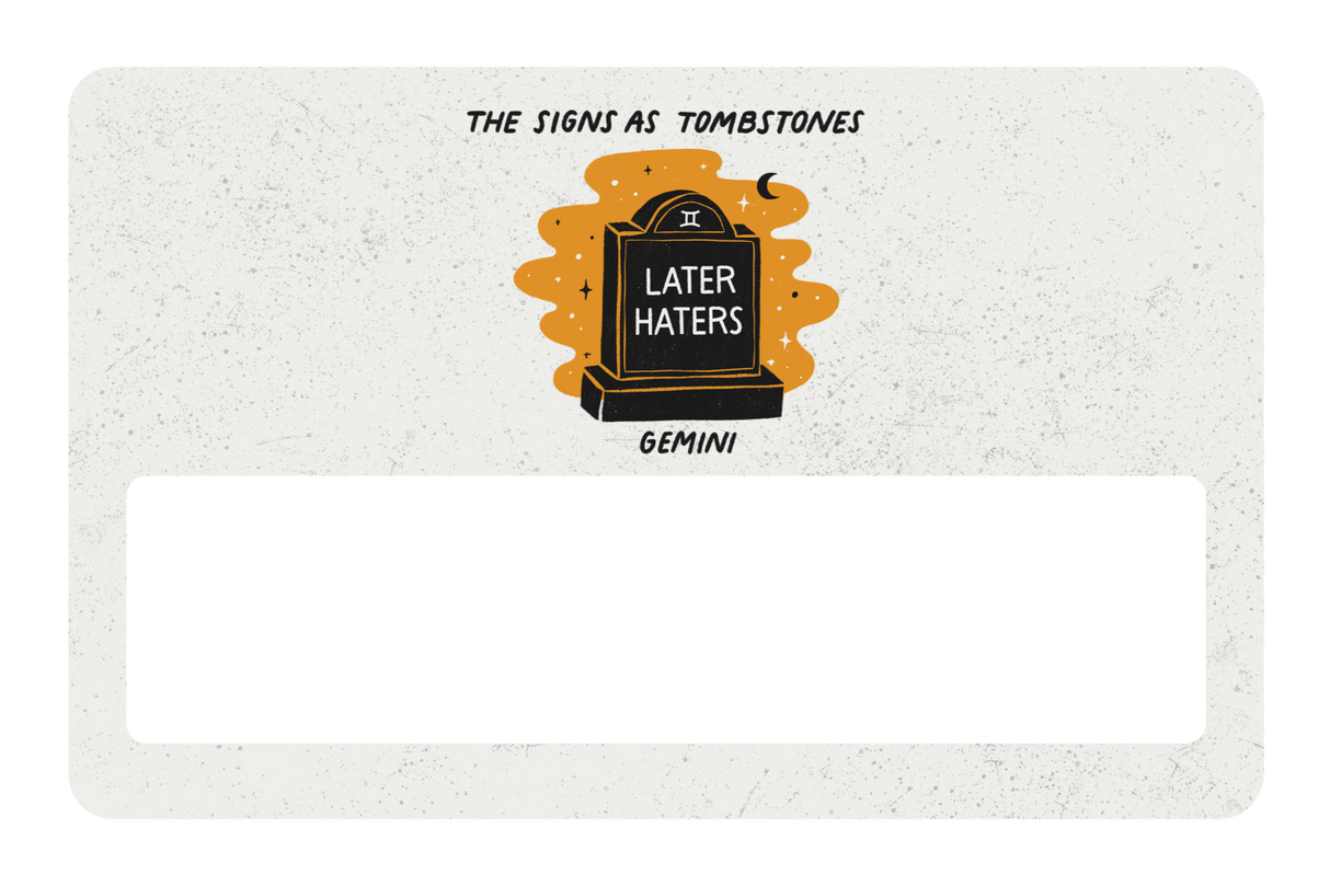 Gemini as a Tombstone