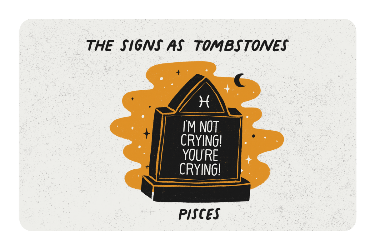 Pisces as a Tombstone