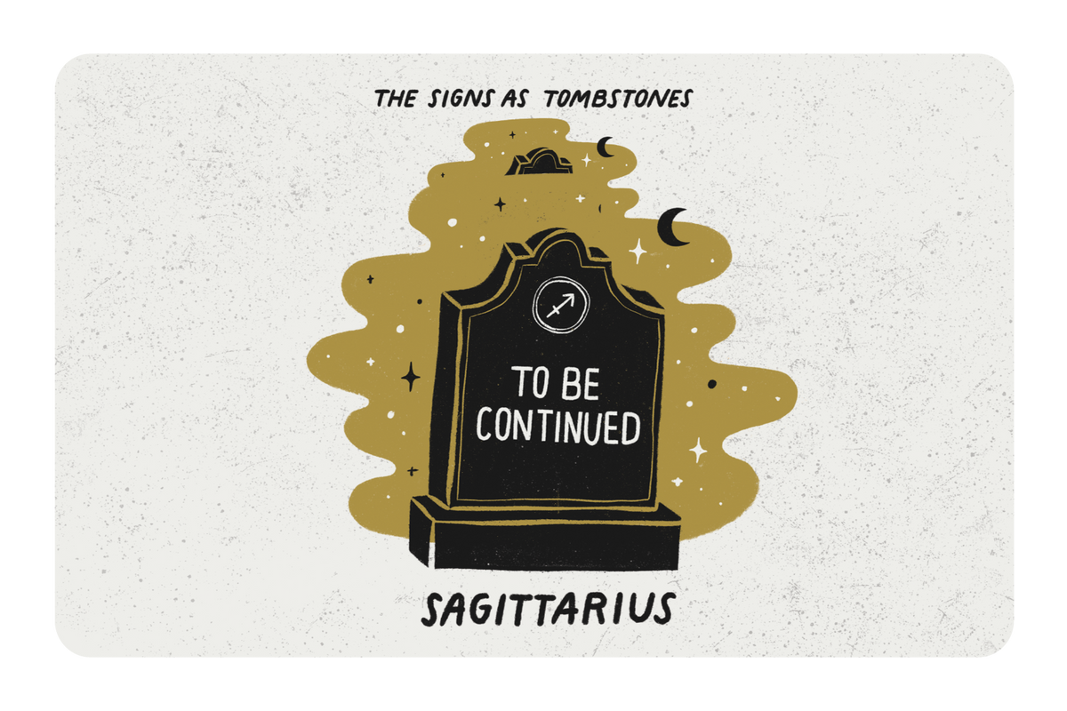 Sagittarius as a Tombstone