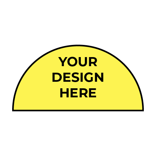 Custom Decal - Half Circle (Medium ~ 6" / 15cm)
